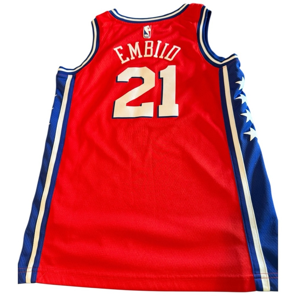 Joel Embiid Jersey Nike NBA Red Basketball - Picture 5 of 14